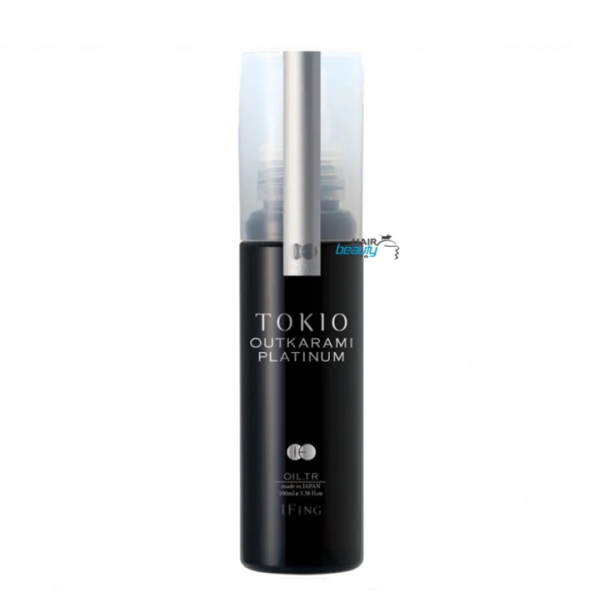 新品 TOKIO OUTKARAMI PLATINUM オイル 100ml 3本 Tokio IE Outkarami京喚羽Platinum白金精華髮尾油100ml/3.38oz