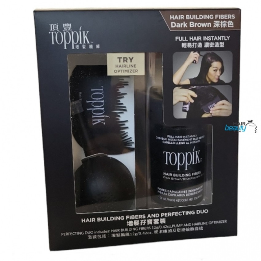 Toppik頂豐增髪纖維深啡色12g三件套| 美髮護髮用品批發